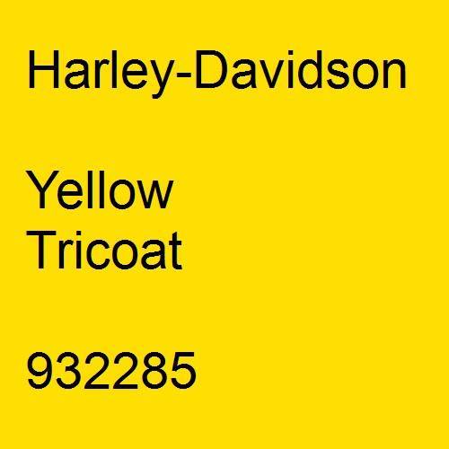 Harley-Davidson, Yellow Tricoat, 932285.